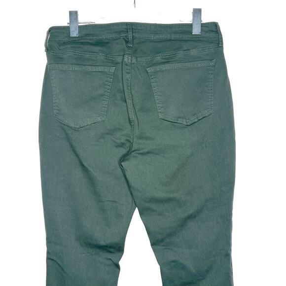 NYDJ Ami Skinny Jeans Frayed Hem Mid Rise Slimming Fit Stretch Evergreen Size 12 - Picture 9 of 16